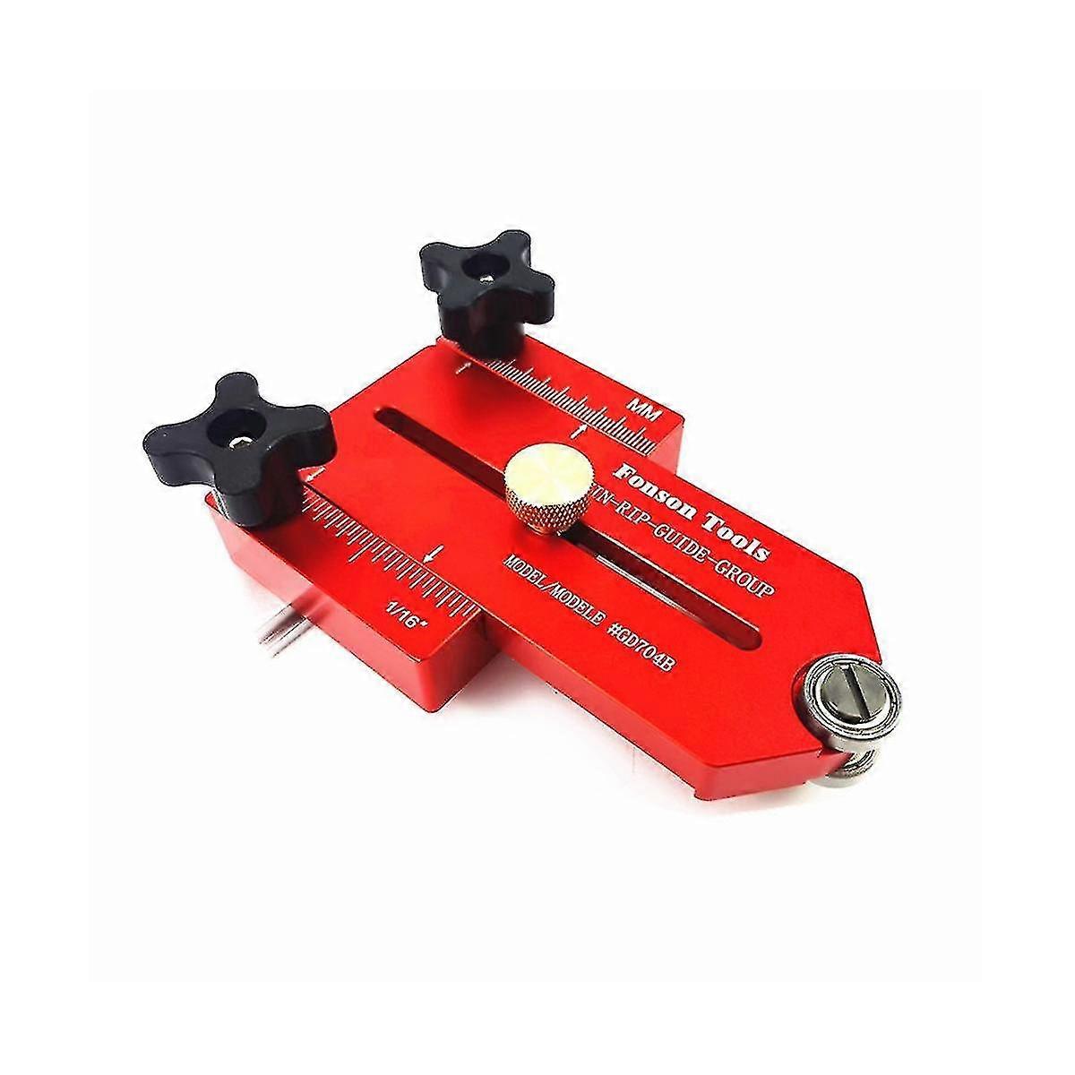 Trebearbeiding Thin Rip Bordsagjigg Solid aluminiumslegering Board Cutting Guide Tool Precise Contour Module Board