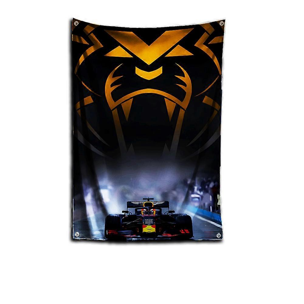 3x5 πόδια F1 33 ανώτατο ψηφιακό έμβλημα V-verstappens εκτύπωσης πολυεστέρα σημαιών για την τέχνη τοίχων γκαράζ έξω από τη διακόσμηση πορτών με το δακτύλιο ορείχαλκου