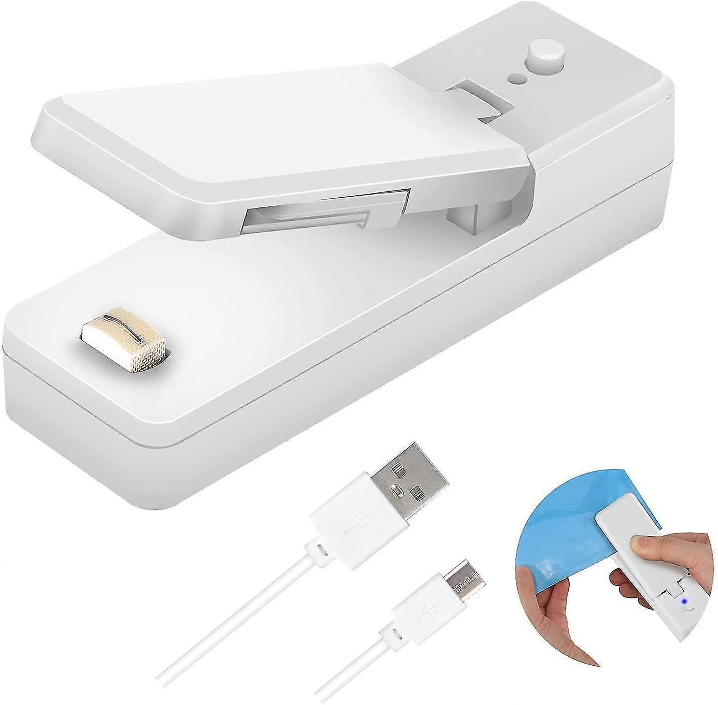 Mini Bag Sealer, Portable Handheld Heat Sealer 2 In 1 Design, Household Reseal(wanan)