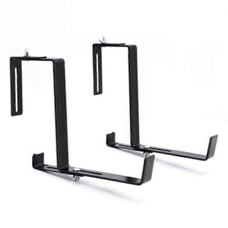 1 Pair Hook Trough Plant Pot Hanging Hooks Rail Balcony Planter Holder Brackets Iron Hooks Height A