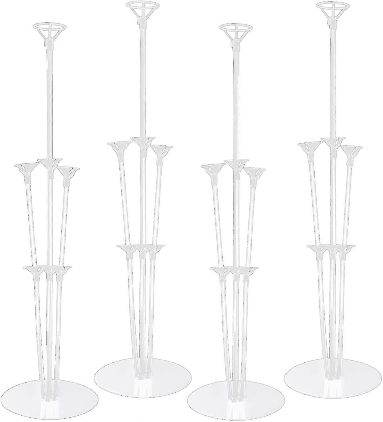 Table Balloon Stand Kit, 4pcs Balloon Holders For Acsergery Tables 28" Clear Desktop Gift