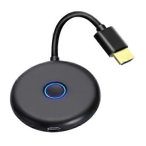 E89BK 2.4GHz / 5GHz WiFi Wireless Display Dongle Receiver Horizontal And Vertical Screen Streaming Media Player HDTV Stick(Black)