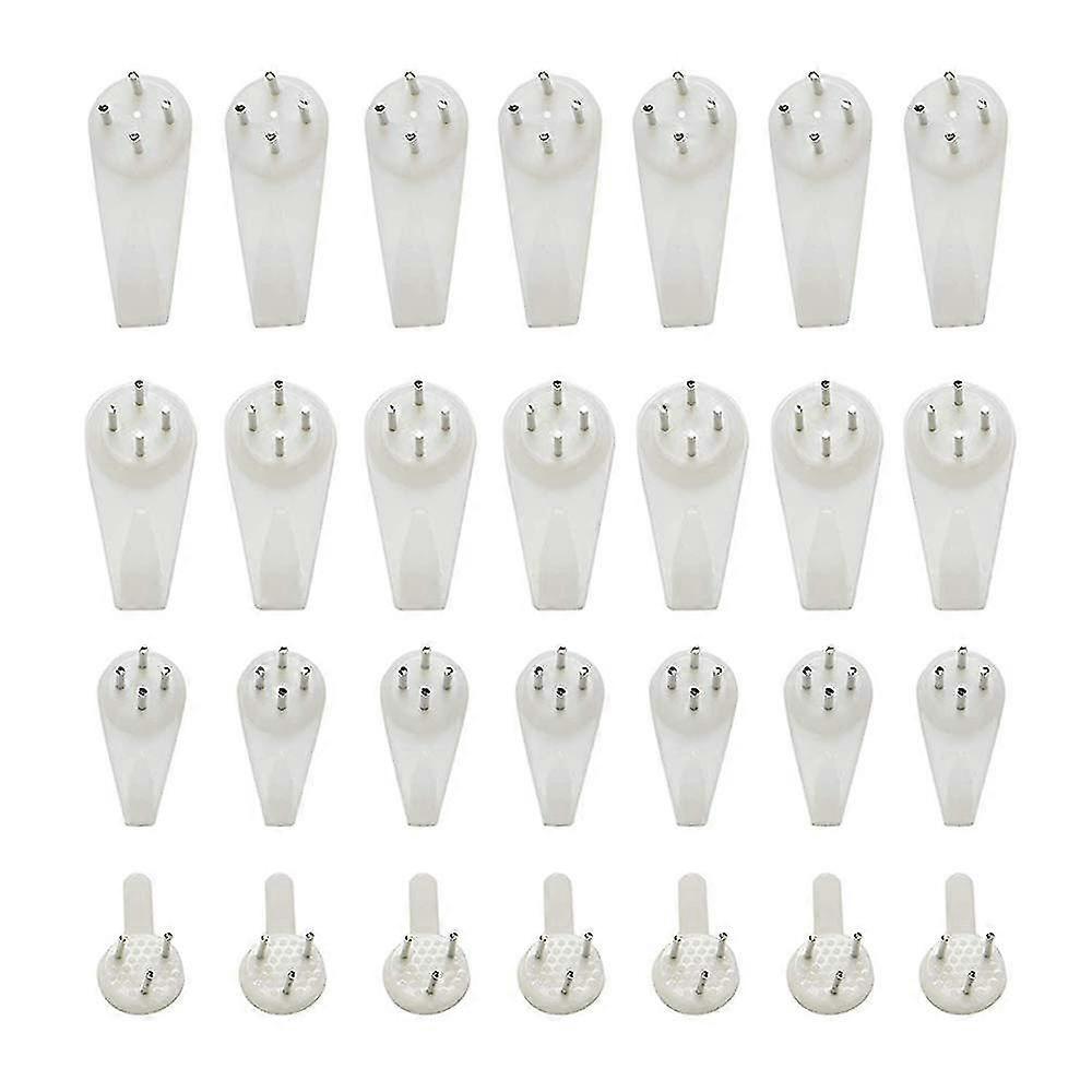 80pcs Picture Hooks For Hard Wall Picture Hanging Kit Non-trace Hard Wall Hanger Hook