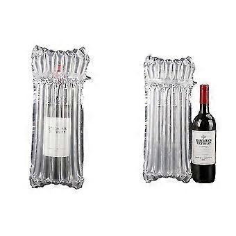 5pcs Inflatable Wine Bottle Protector Bag Wine Travel Bags No/air Pump Air Column Cushion Packaging Bag Wine