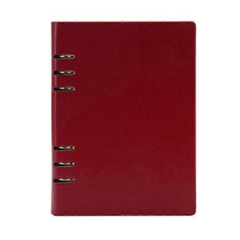 A5 6-Ring Binder Notebook Faux Leather Office Writing Journal Diary Planner KAESI