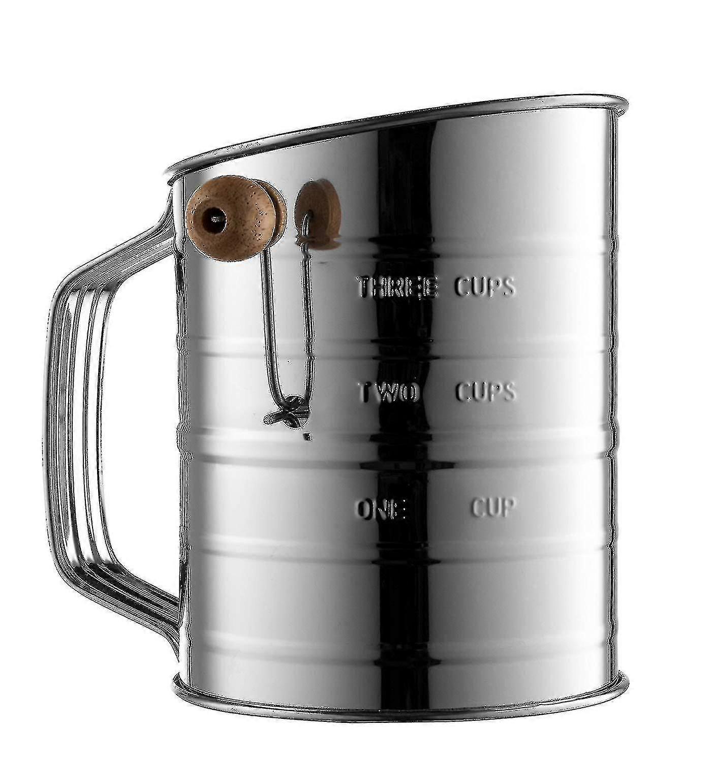 Stainless Steel 3 Cup Flour Sifter