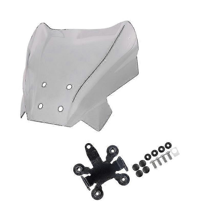 Motorcycle Windscreen Windshield Wind Deflector(grey)
