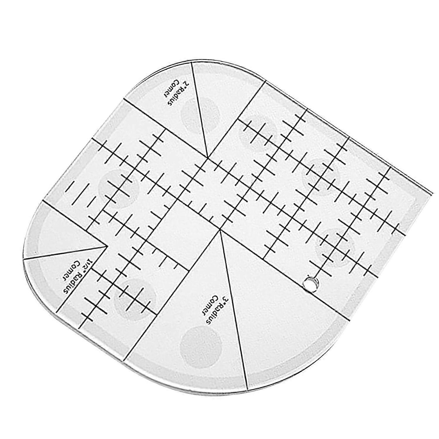 Curved Corner Ruler for Quilting, Sewing Patchwork | Round Edge Sewing Templates, Patchwork Tools for Sewing Supplies, Home, Office