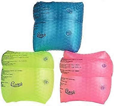 Vuxeninlärning Simning Förtjockad version Rulla upp ärmar 1 par ren färg simma flyta simarmband flyta simring ROSA