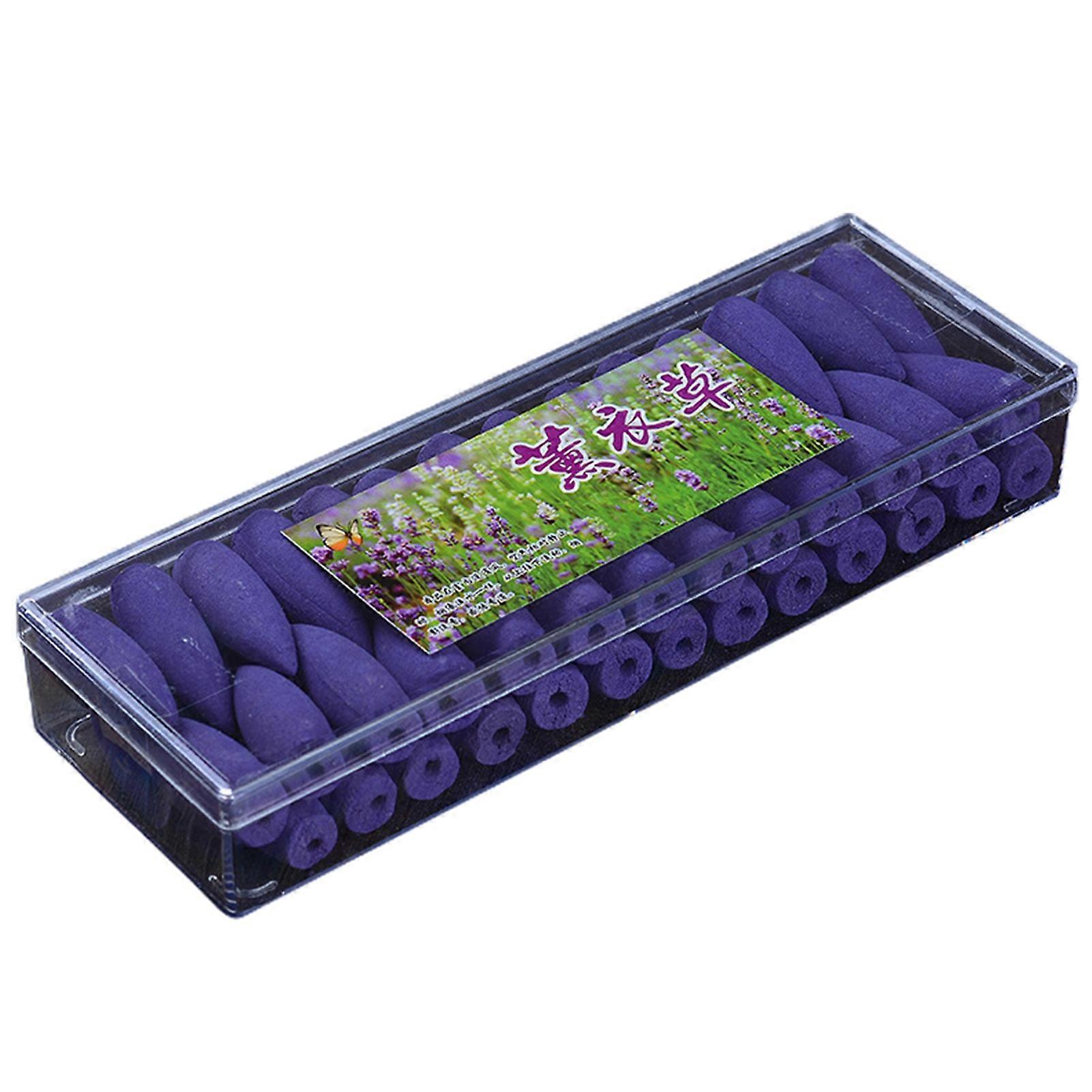 50Pcs/Box Backflow Incenses Lasting Fragrance Multi Fragrances Widely Used Deodorant Safe Aromatherapy Eco-friendly Backflow Burner Incense Cones for