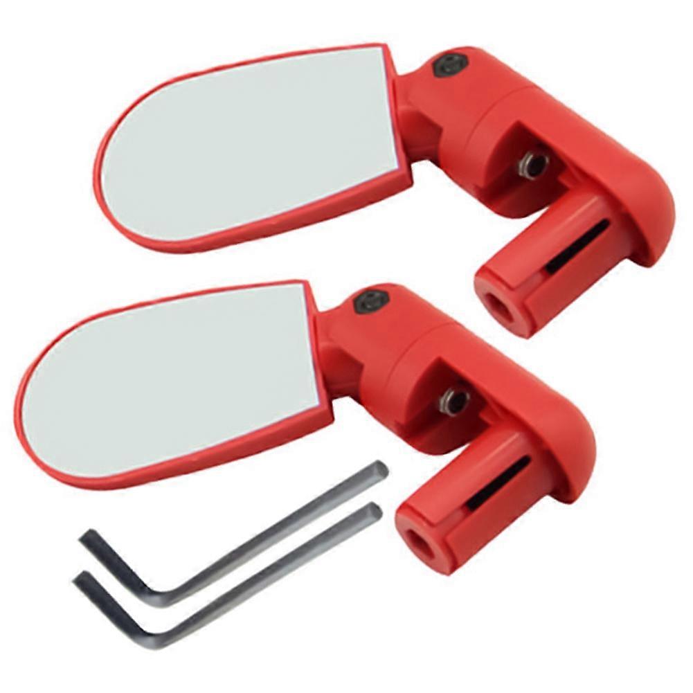 Kaesi 2Pcs Adjustable Mountain Bike Bicycle Cycling Handlebar End Rearview Mirror