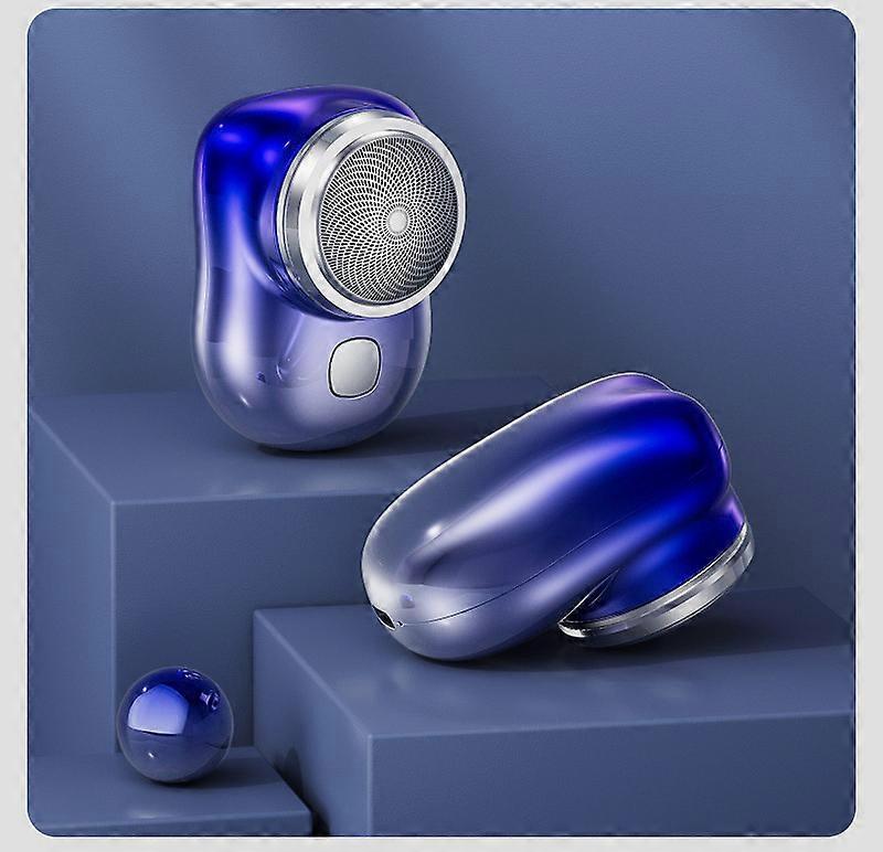 (Blue) Mini Shaver Portable Electric Shaver