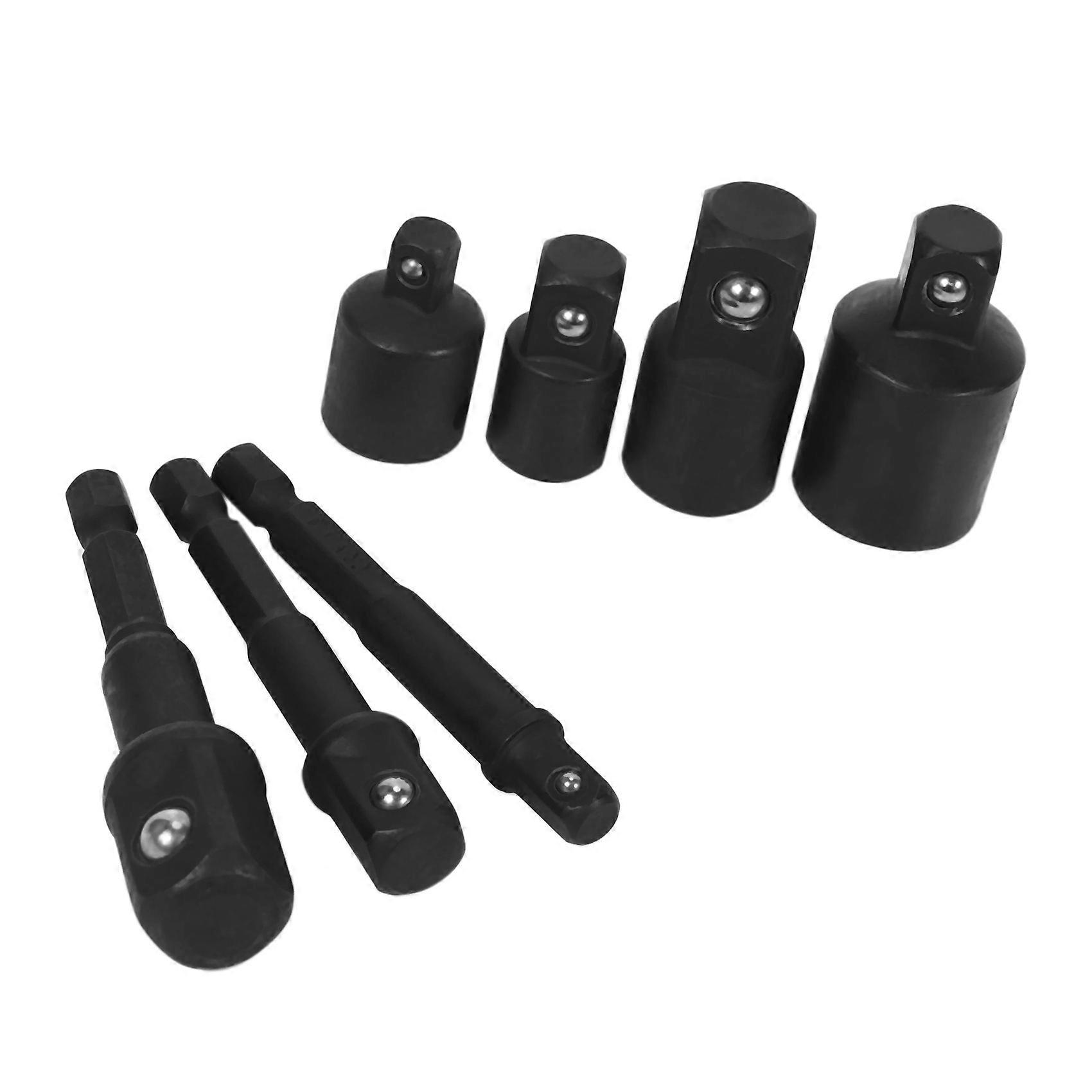 3Pcs Hexagon Space For Adaptor Socket Adaptor Socket Spanner 1/4", 1/2", 3/8 Socket Adapter And 4Pc