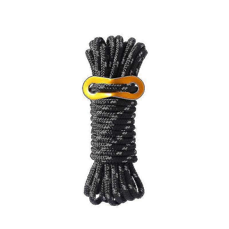 Reflective Tent Guy Ropes - 5mm Tent Guy Line Heavy Duty Guide Rope With Tensioner Adjuster For Outdoor Camping Hiking Awning Tarp Tents (1s