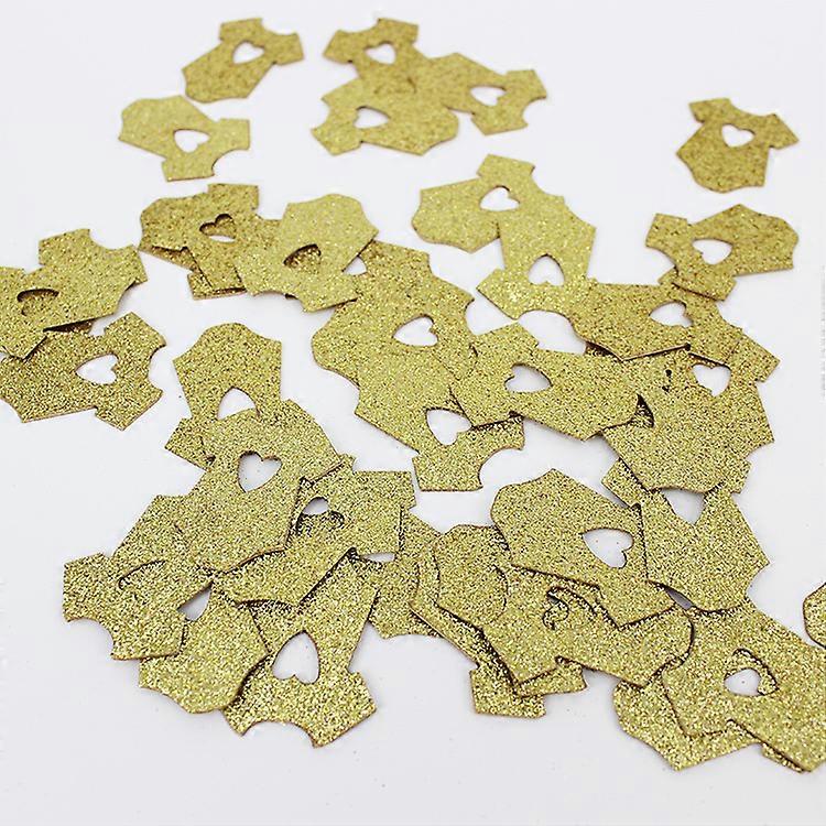 婴儿欢迎学校五颜六色的小衣服桌面装饰品五彩纸屑婴儿送礼会礼品包装