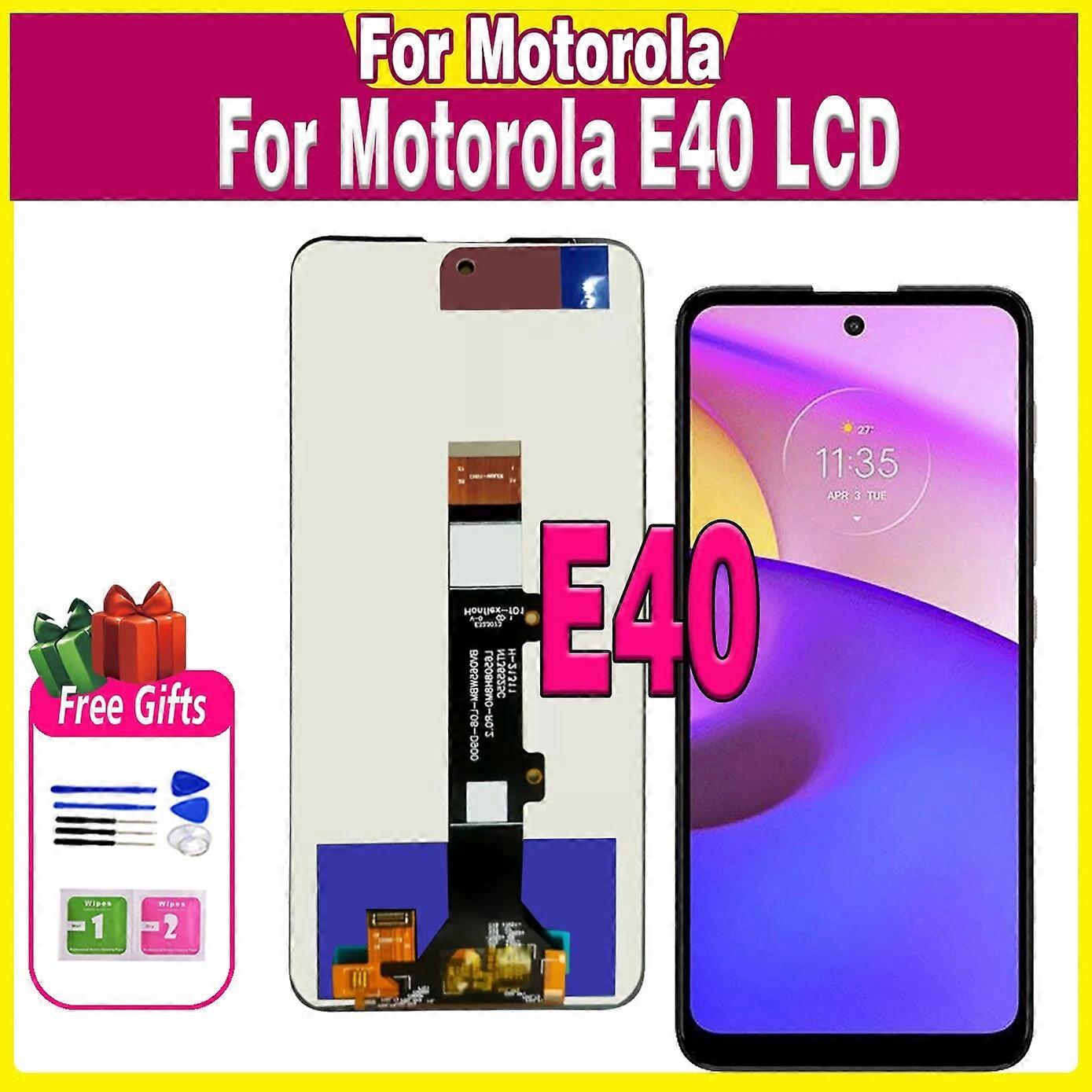 High quality 6.5" LCD For Motorola Moto E40 LCD XT2159-3 XT2159-4 Display Screen with Frame Touch Repair Parts Digitizer