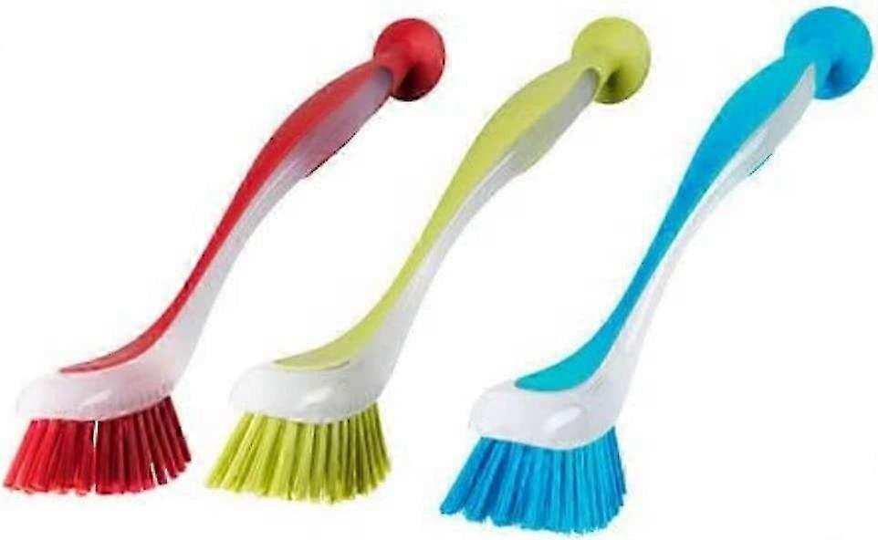 Geschirrspülbürste mit Saugnapf 3er-Set (5 x 21 x 5 cm)