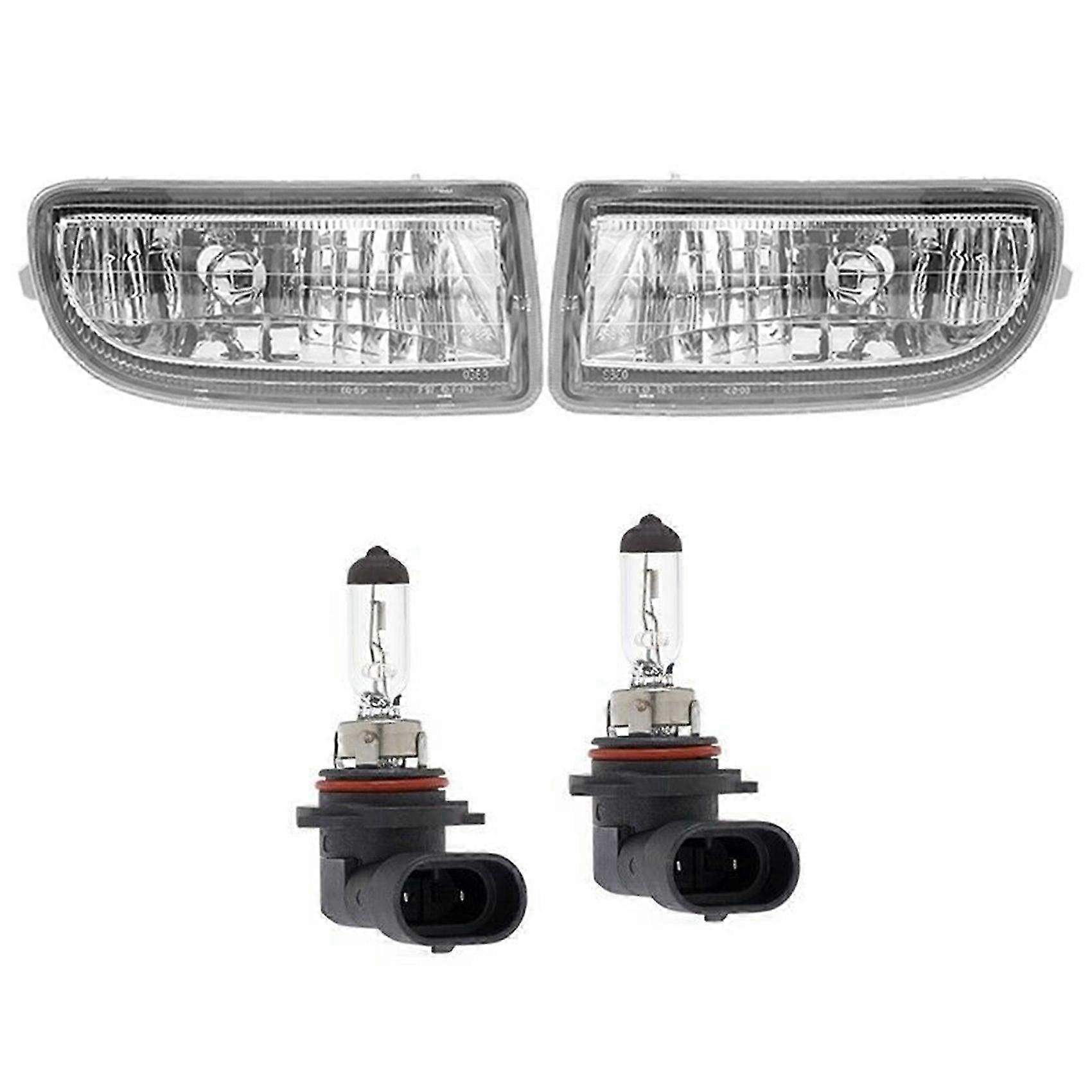 1Pair Front Fog Lights Halogen Lamp for Land Cruiser LC100 FJ100 1998-2007 Bumper Foglights Driving