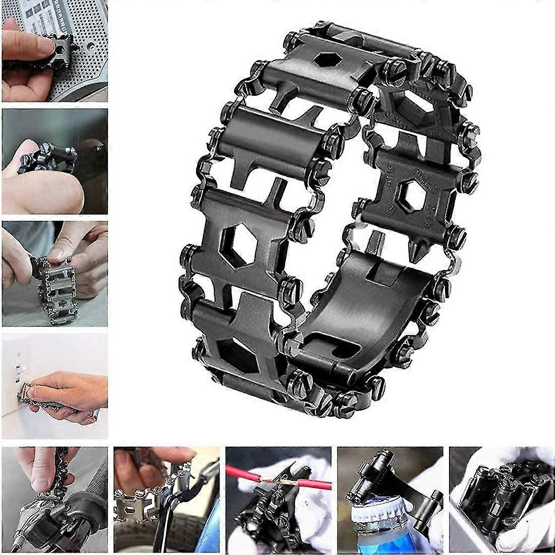 Multifunctional Tool Bracelet 29 In 1 Stainless Steel Outdoor Survival ...