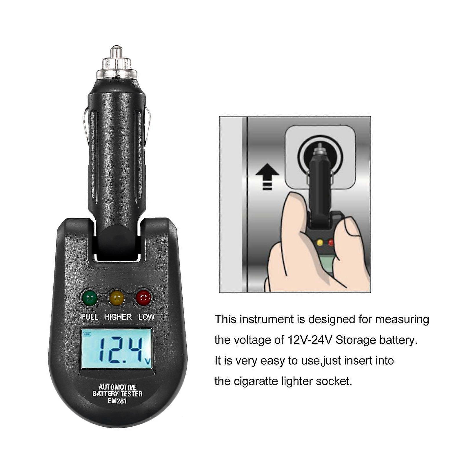 2V-24V Auto Car Testing Battery Meter LCD Bar Indication Digital Car Testing Battery Load Tester Electrical Battery Analyzer