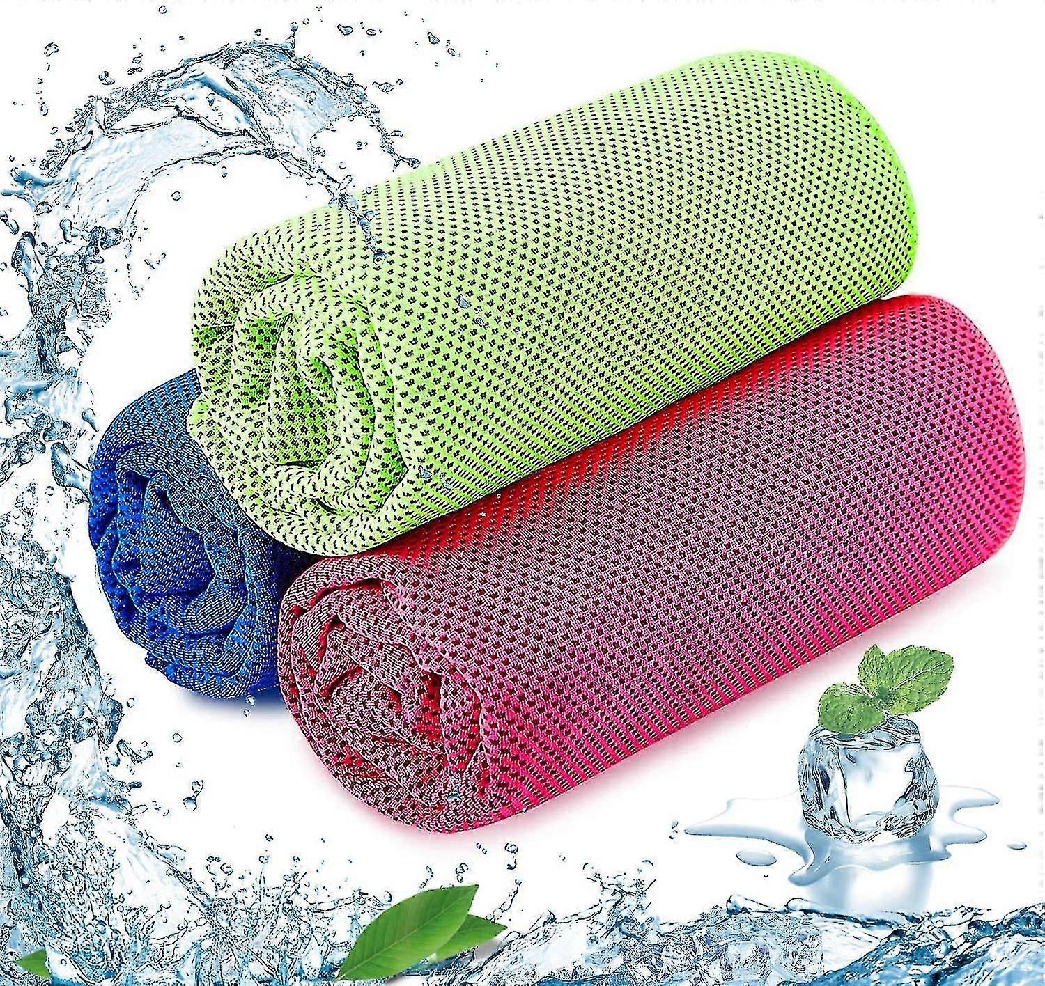 Pakkaus 3 jäähdytys urheilupyyhkeet mikrokuitu jäähdytys pyyhkeet