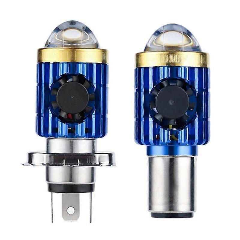 Bombillas Led H4 H6 para faro delantero de motocicleta, luces Hi/Lo de doble Color, 22000LM