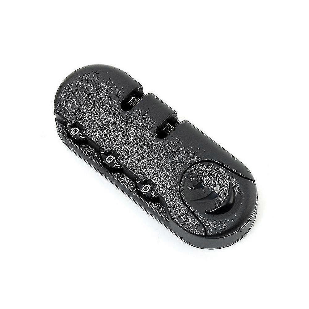2pcs Black 3 Digit Combination Padlock For Travel Luggage Suitcase Code Lock Fixed Lock Anti-theft