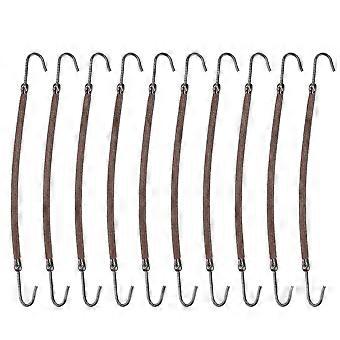 20pcs Paardenstaart Haken Hoofdband Haar Klauw Haar Clips Elastiekjes Haar Styling Haar Vlecht (koffie)