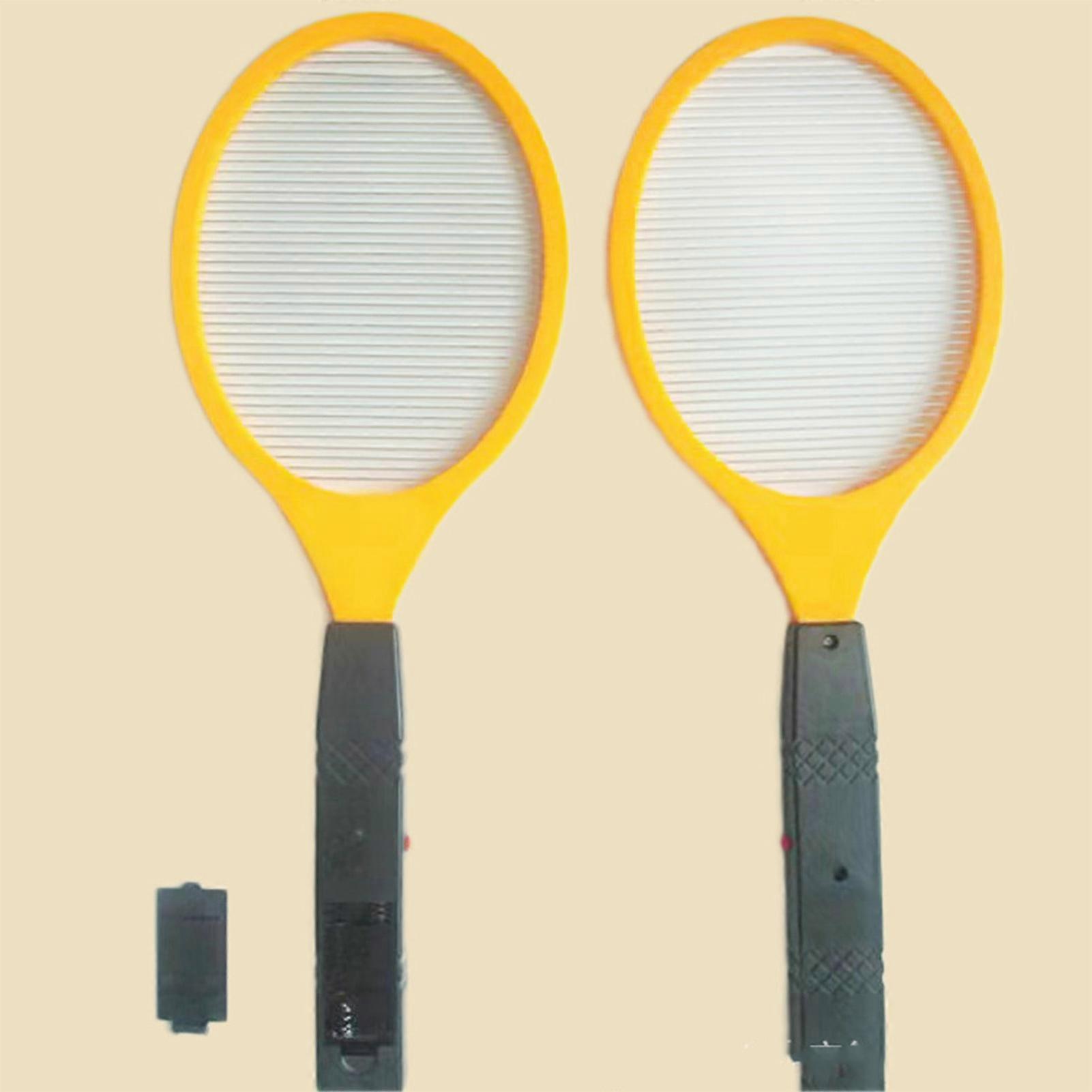 Household Electric Fly Swatter Racket Battery Powered Zapper Tennis Bug Zapper Racket for Mosquito Gnats Moths Fruit Flies