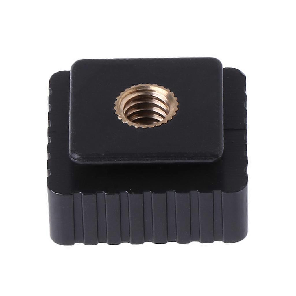 Hot Shoe Mount Adapter To 1/4" Screw for Head Thread For Studio Light Stand