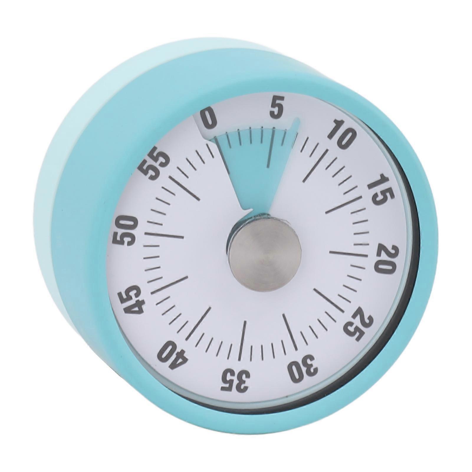 Mechanical Kitchen Timer High Accuracy Stainless Steel Countdown Chef Cooking Timer compatible Home Study Blue