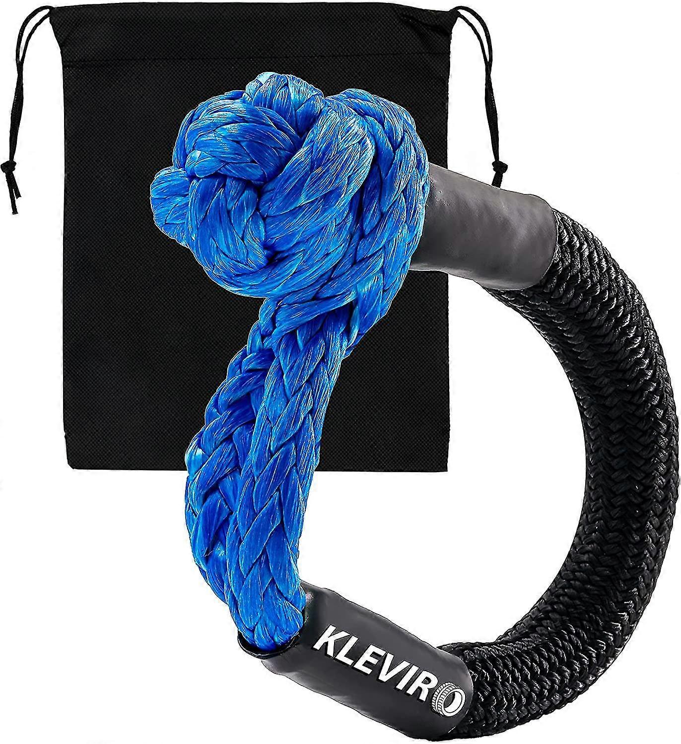 dd-Soft shackle recovery rope with protective sleeve - 7/16 inch x 20 inch recovery strap shackle