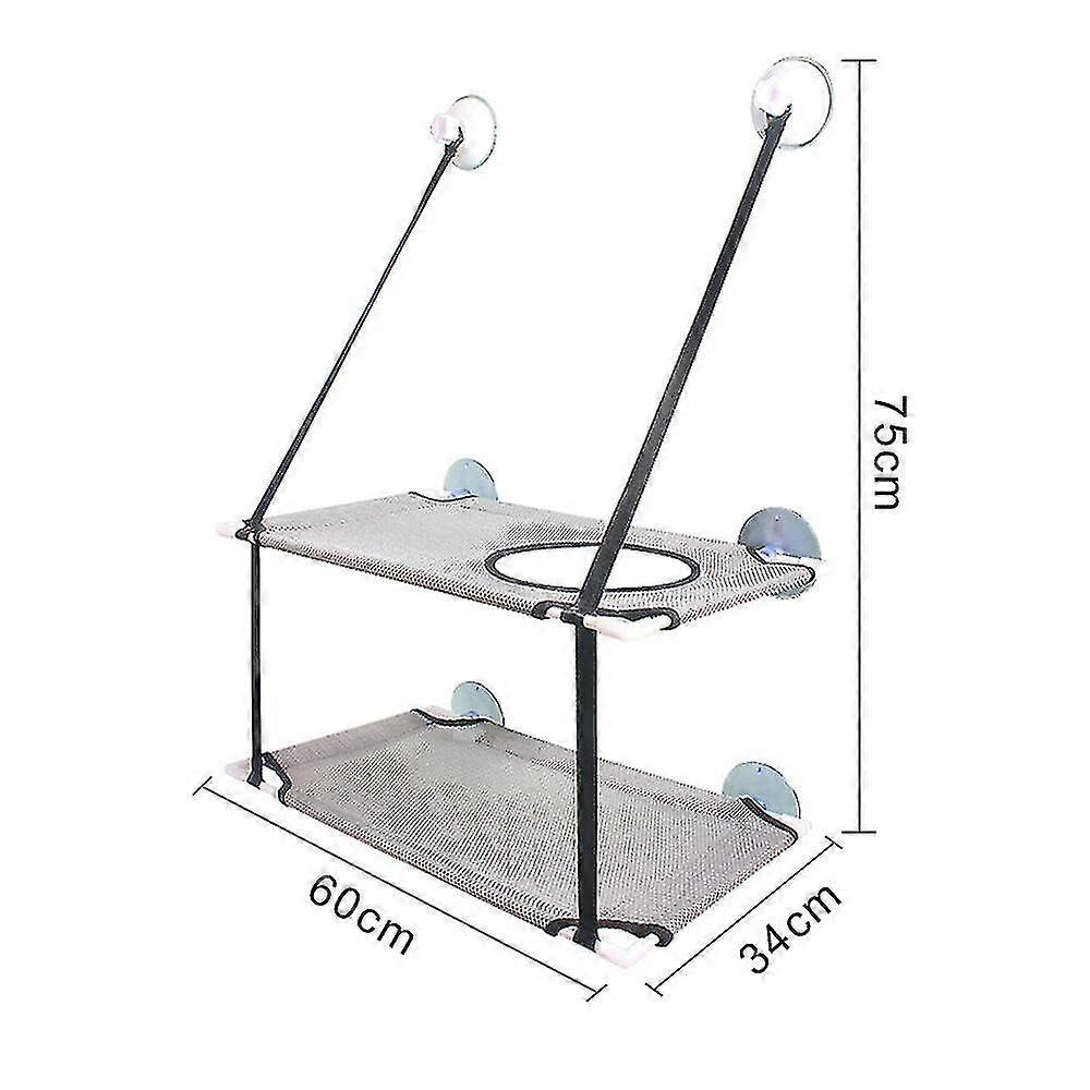 Hengekøye Vinduer Sete Katt Plassbesparende Vindu Montert Katt Seng Holdbar