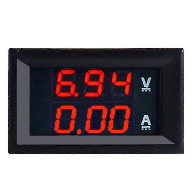 High Quality DC 100V 10A Voltmeter Ammeter Blue + Red LED Amp Dual Digital Volt Meter Gauge Volt Detector Tester Monitor Panel