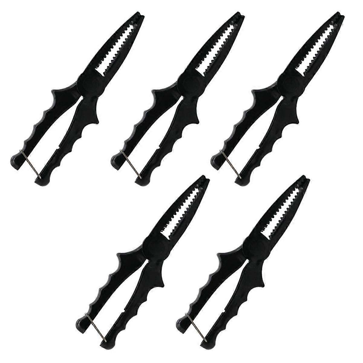 Plastic Clamp Fish Pliers Small Fish Clamp Fish Controller Portable Fishing Tool Black
