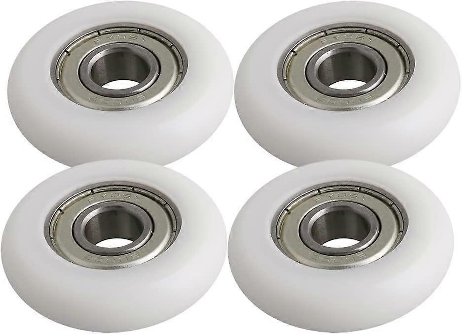 Dww-Lot de 4 roulements billes en acier blanc 10 x 40 x 10 mm pour porte et fentre