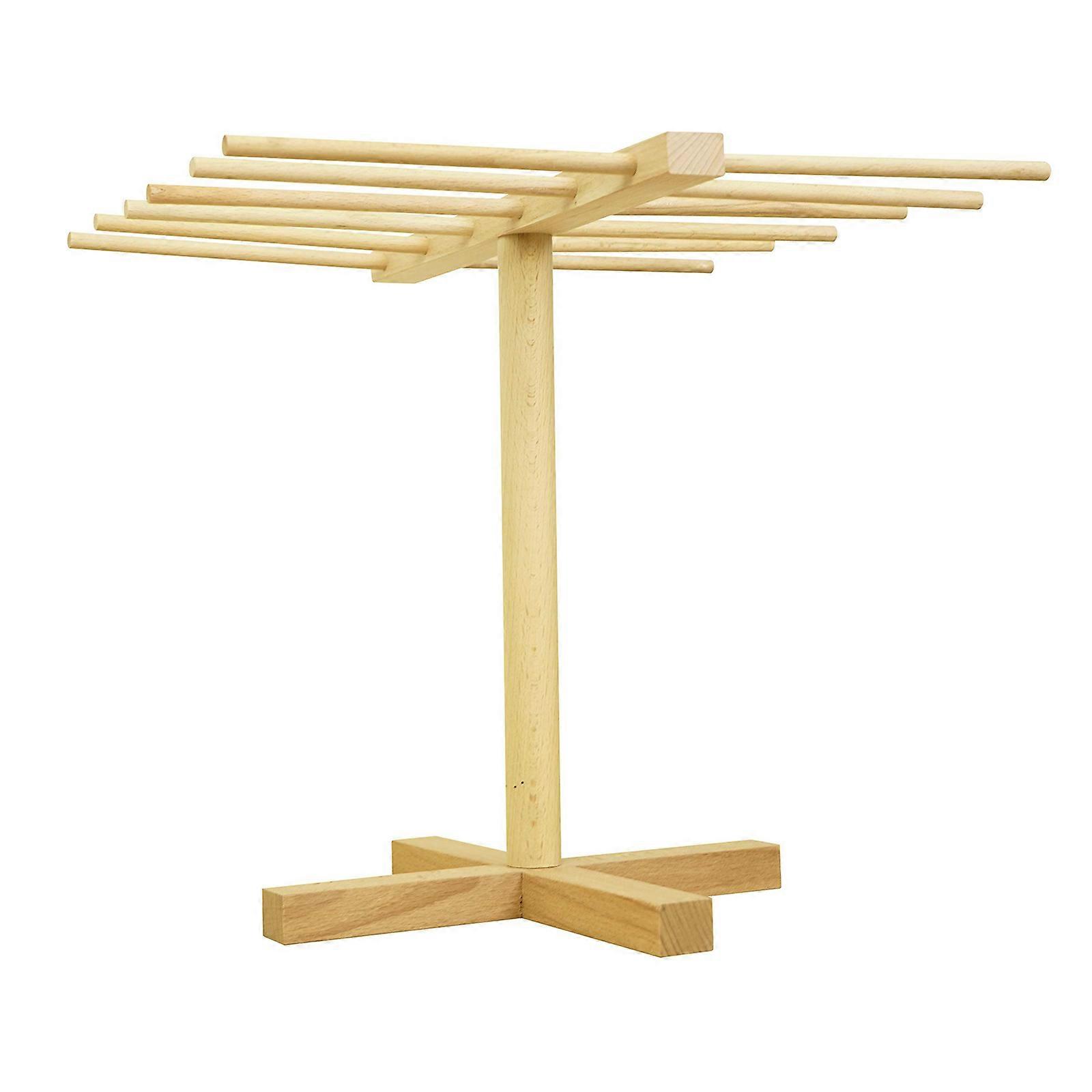 Pasta Drying Rack, Natural Beech Removable Pasta Dryer Stand Drying Rack. Suitable for Kitchen12 arms
