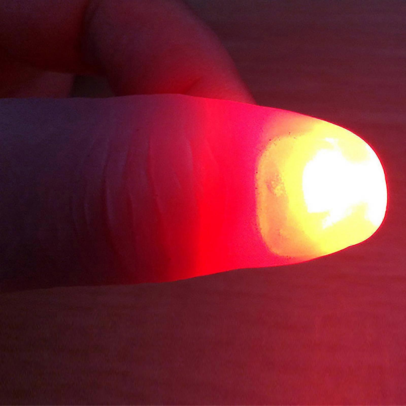 Led Finger Light Rings Glow Magic Finger Flashing Close Up Finger Trick
