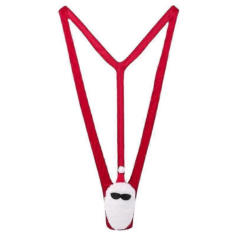 Un Mankini Santa Costume da bagno da uomo Borat Perizoma Dress Up