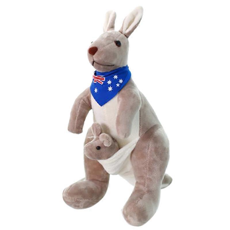Kangaroo Animal Soft Plush Doll Toys for Baby Kids (Blue)
