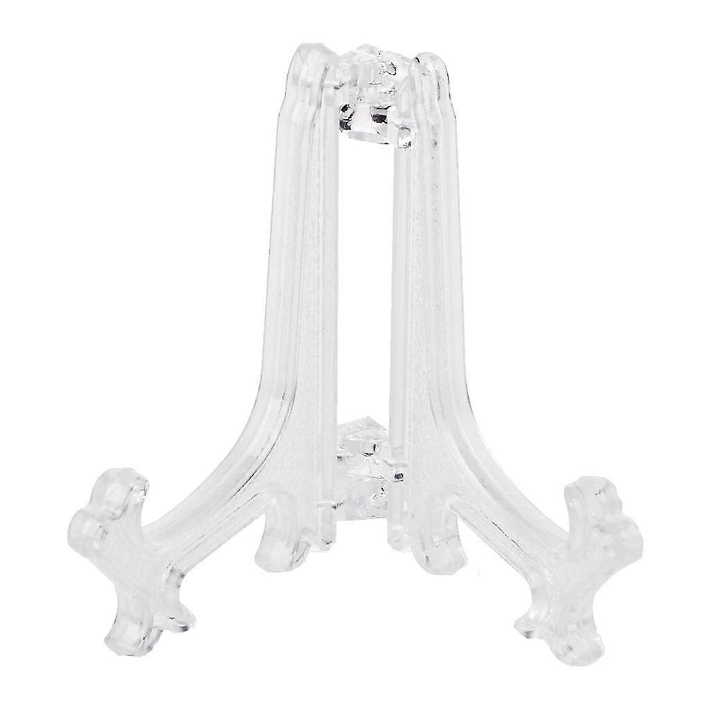 Mini Plastic Coin Display Stand Transparent Badge Mini Collection Rack