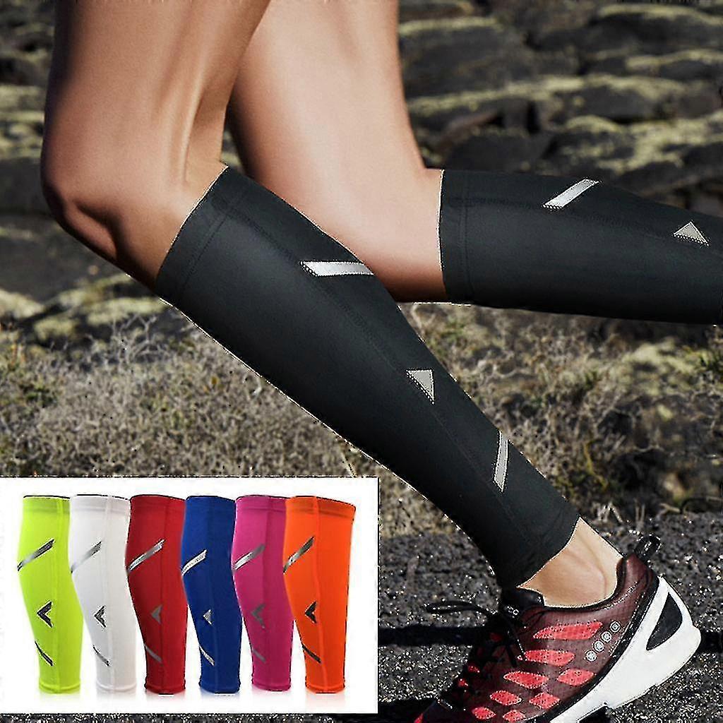 Sport Compression Calf Sleeves Leg Sock Runners Shin Splint Varicose Vein Calfs Pain Relief Guards R