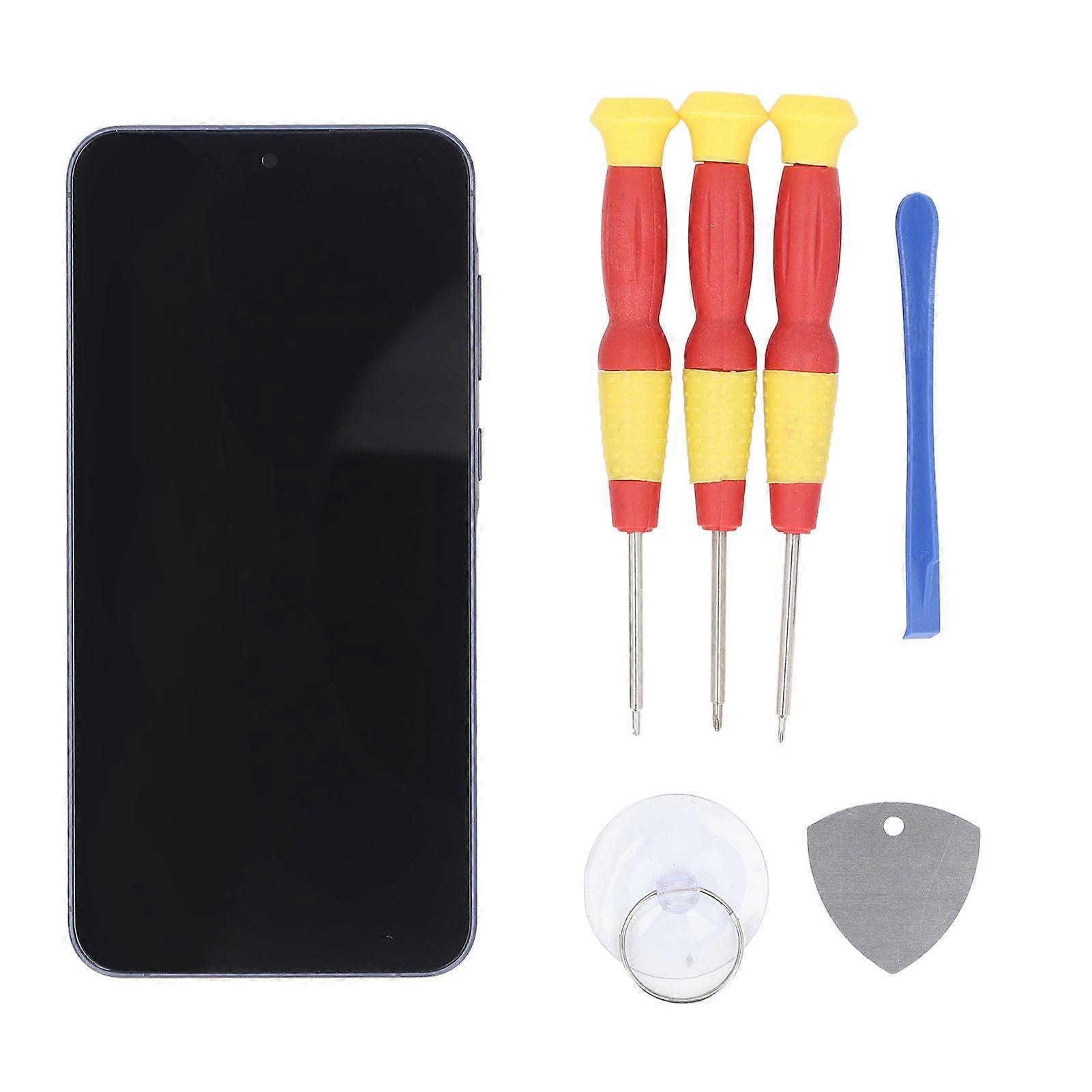 Screen Replacement for Galaxy A55 5G Organic LED Phone Display Touch Screen Digitizer Assembly with Frame and Repair Tools