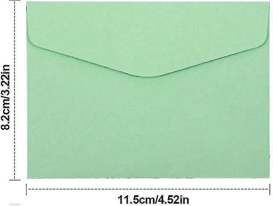 60 Pack Small Envelopes,4.6 X 3.15 Inch Coloured Envelopes Lovely Mini Envelopes