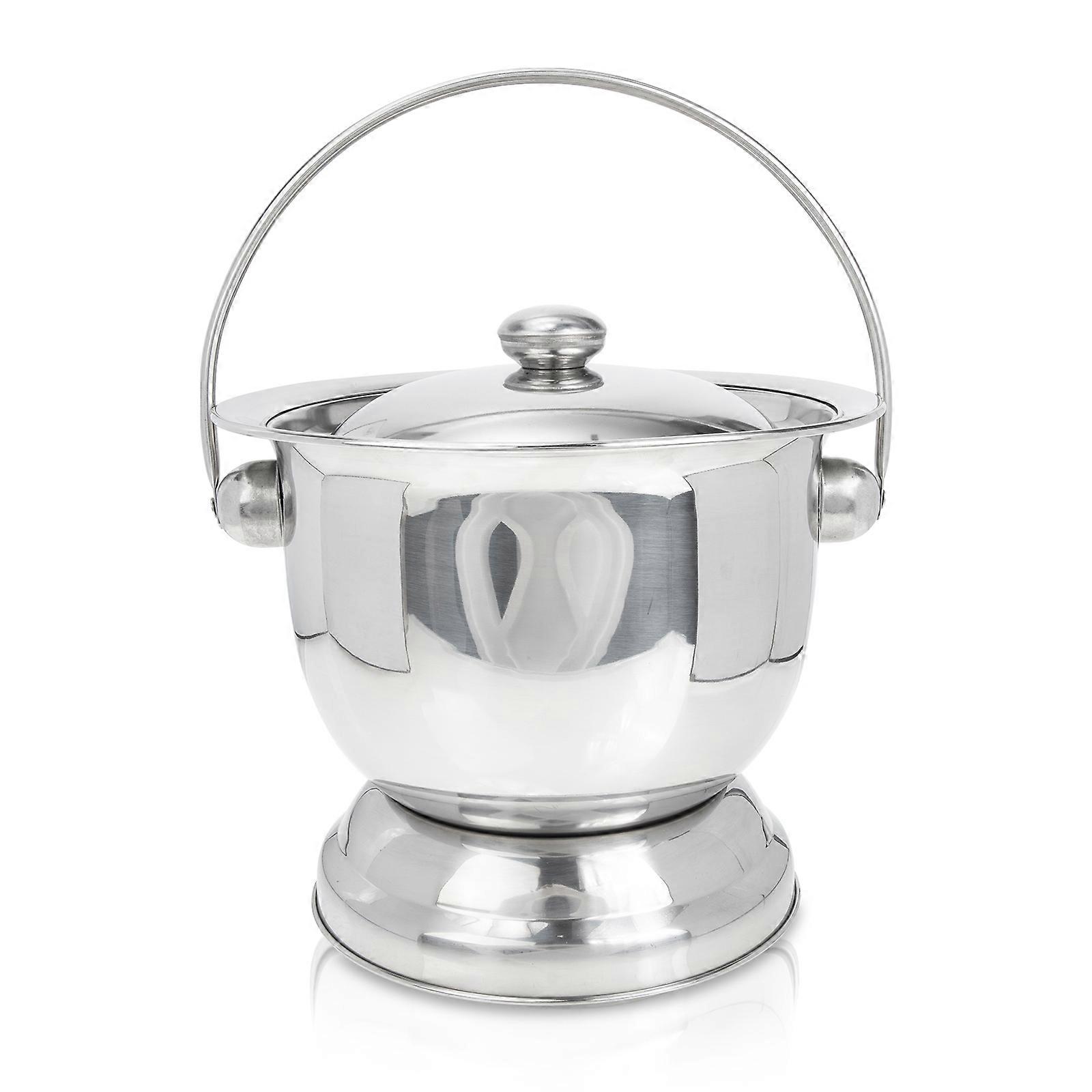 Vaso per orinatoio in acciaio inossidabile vasino durevole con manico vaso da camera per anziani per bambini anziani