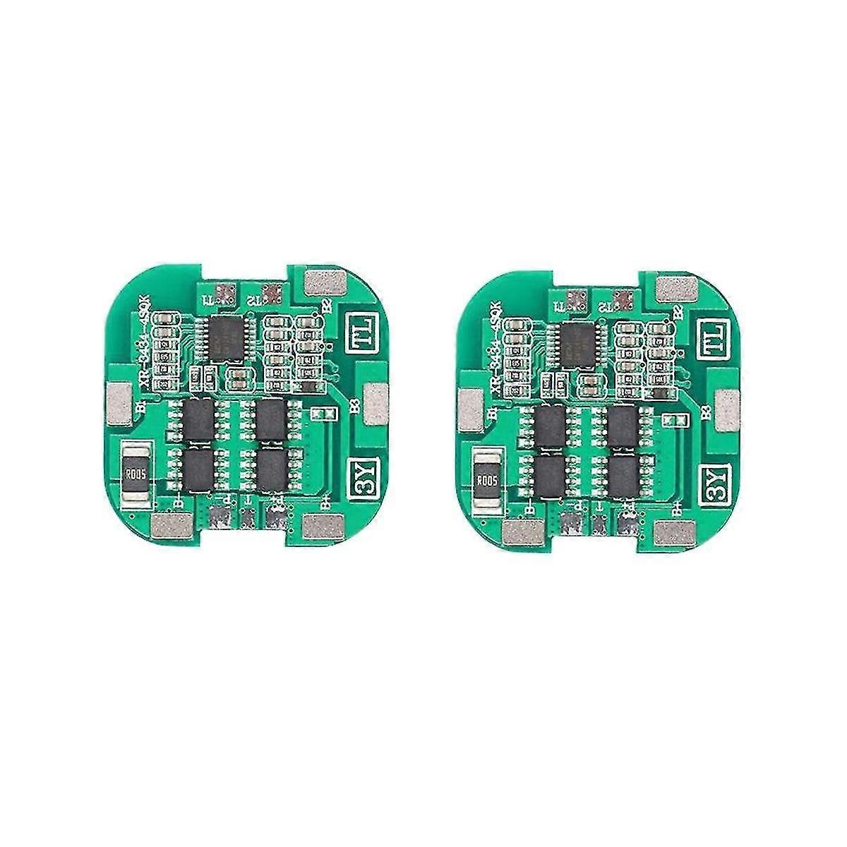 2Pcs 4S BMS 8A 14.8V 18650 - Lithium Battery Charge Board Sweeping Machine Solar Lithium Battery Pr