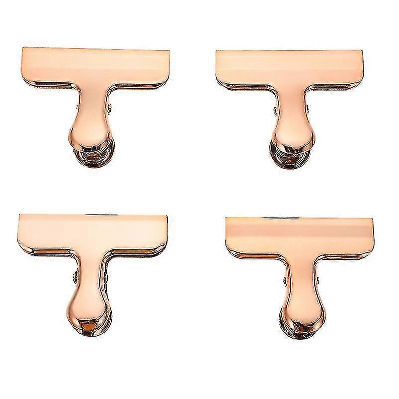 4pcs Stainless Steel Bag Sealing Clips Multipurpose Fresh-keeping Sealers