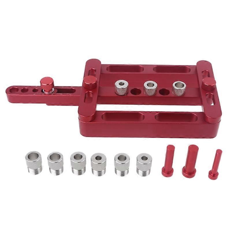 Woodworking Self Centering Doweling Jig Kit Three-in-one Punching Locator Set
