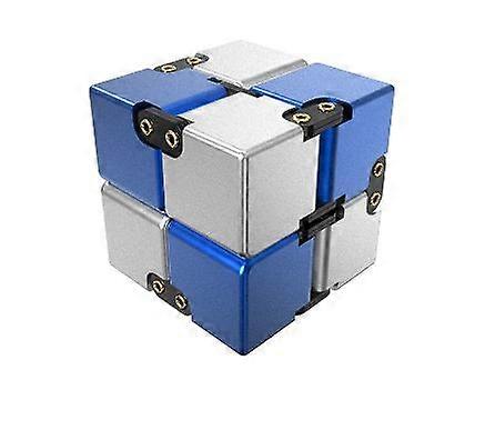 Alloy Infinity Magic Cube Finger Toy Office Flip Cubic Puzzle Stress Relief Cube Block Educational Toy For Children Adult