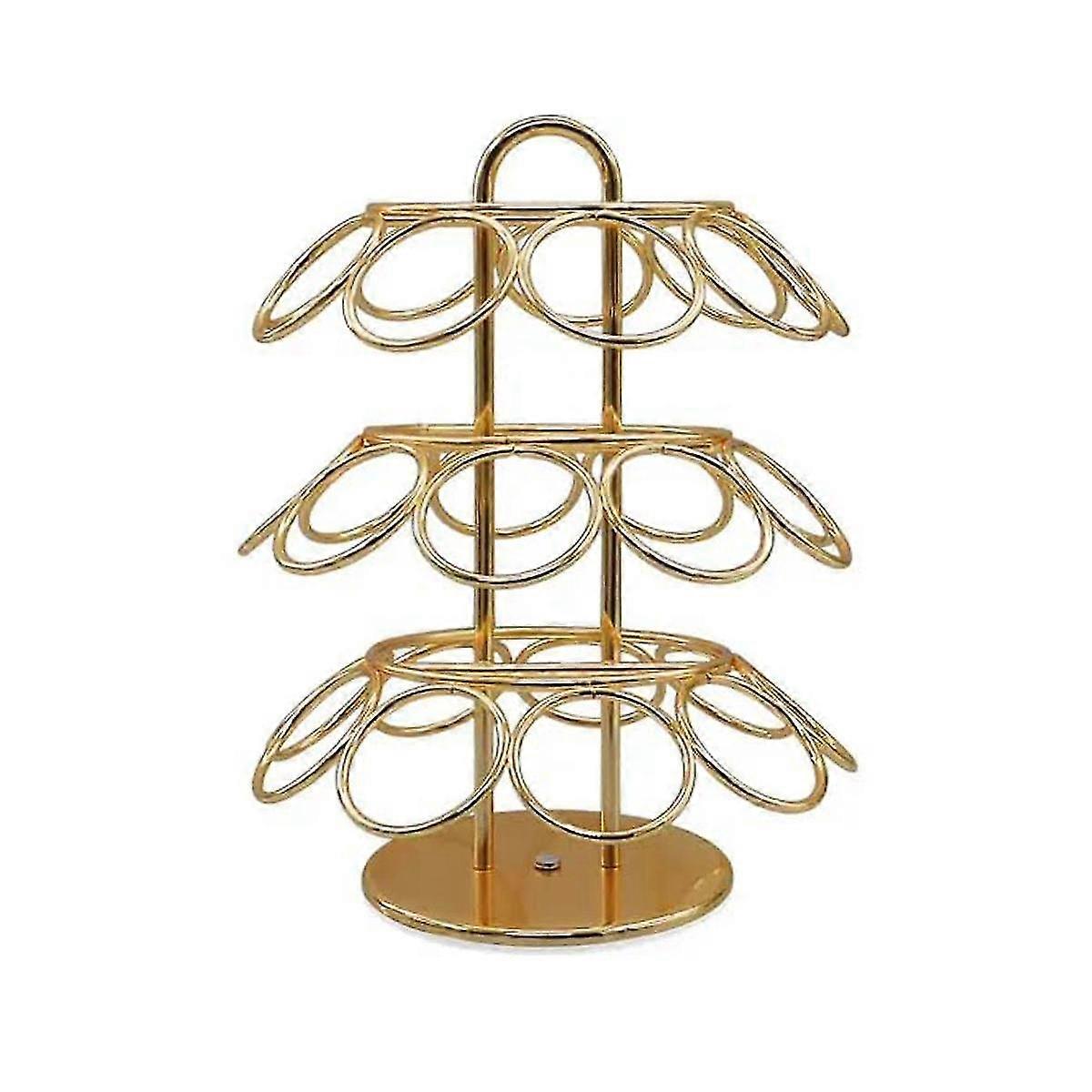 hg27 Card Positions Pod Holder - Rotating 360 Degrees Metal Coffee Pod Organizer for Pod